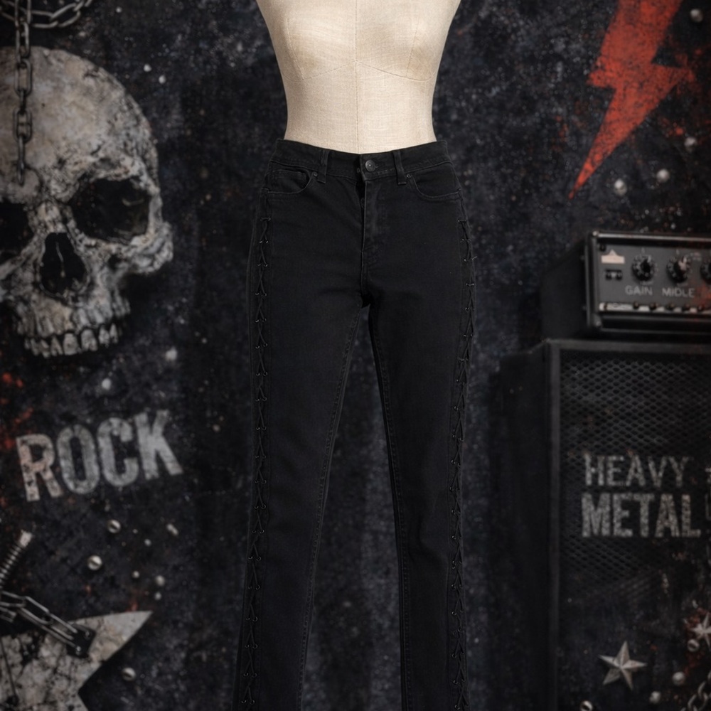 Indigo Rein Black Jeans with Purple Tag